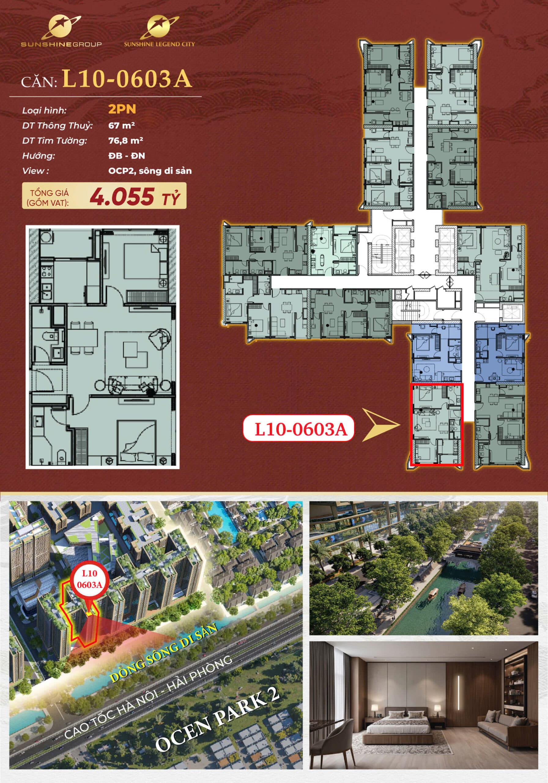 BÁN CĂN GÓC 2PN L10 – SUNSHINE LEGEND CITY