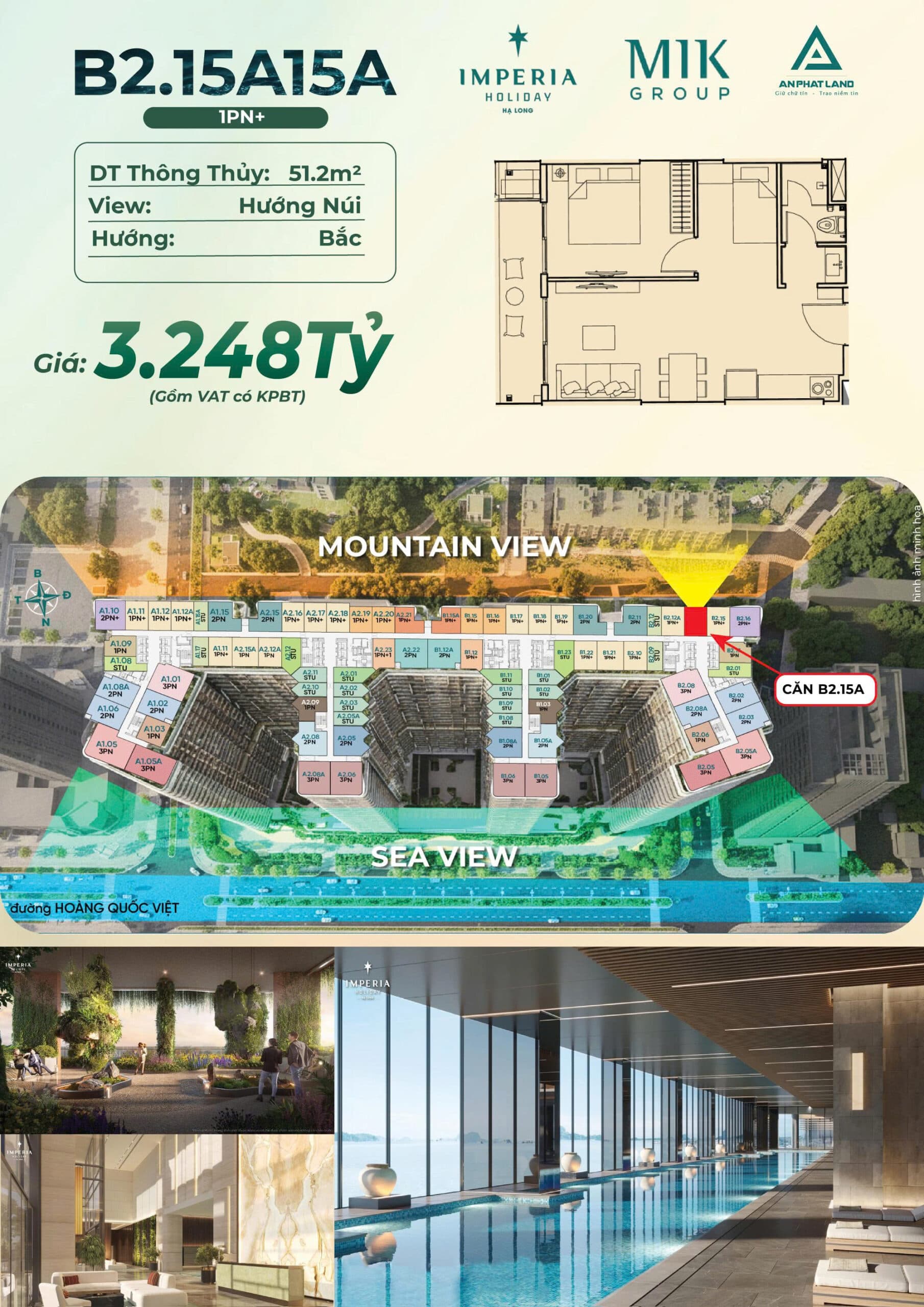 SỞ HỮU NGAY CĂN HỘ BIỂN CHUẨN NGHỈ DƯỠNG 5 SAO NGAY SÁT MẶT ĐƯỜNG HOÀNG QUỐC VIỆT CHỈ VỚI 3,2 TỶ ĐỒNG