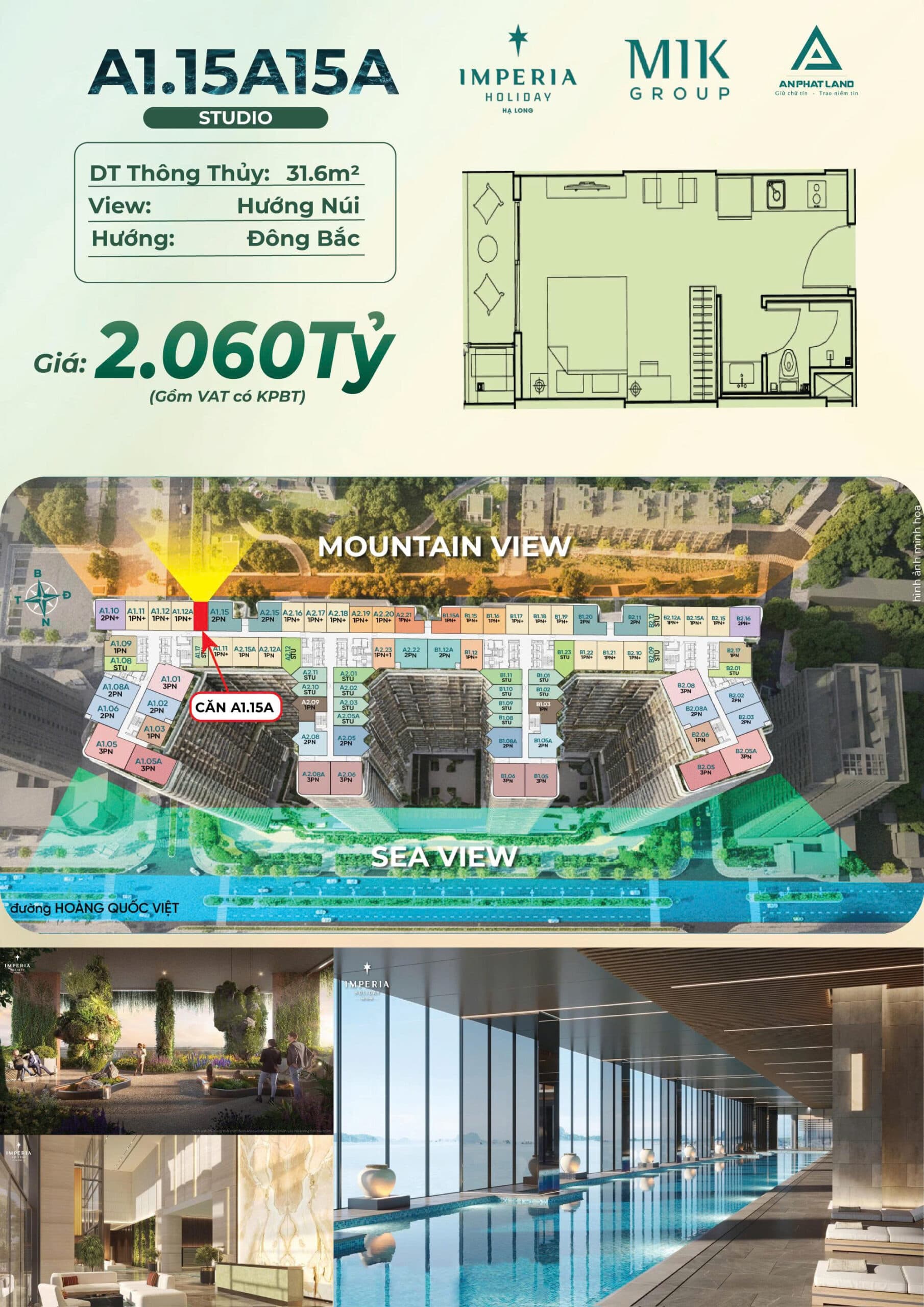 CHỈ 2 TỶ ĐỒNG SỞ HỮU NGAY CĂN HỘ CHUẨN RESORT 5 SAO NGAY SÁT MẶT ĐƯỜNG HOÀNG QUỐC VIỆT – HẠ LONG