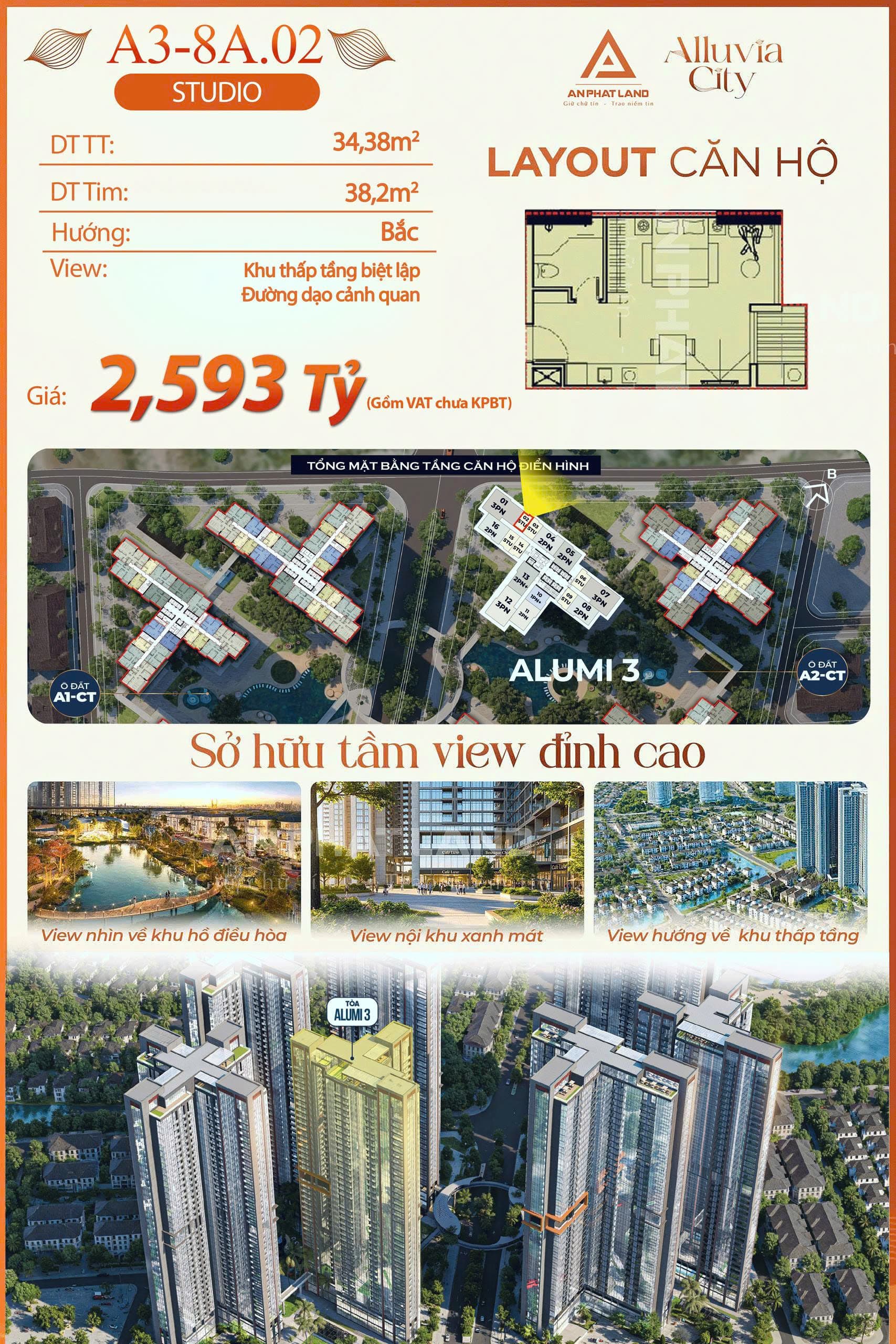 CHỈ 2,2 TỶ ĐỒNG SỞ HỮU NGAY CĂN HỘ STUDIO CAO CẤP PHÍA ĐÔNG HÀ NỘI| ALUMI – ALLUVIA CITY