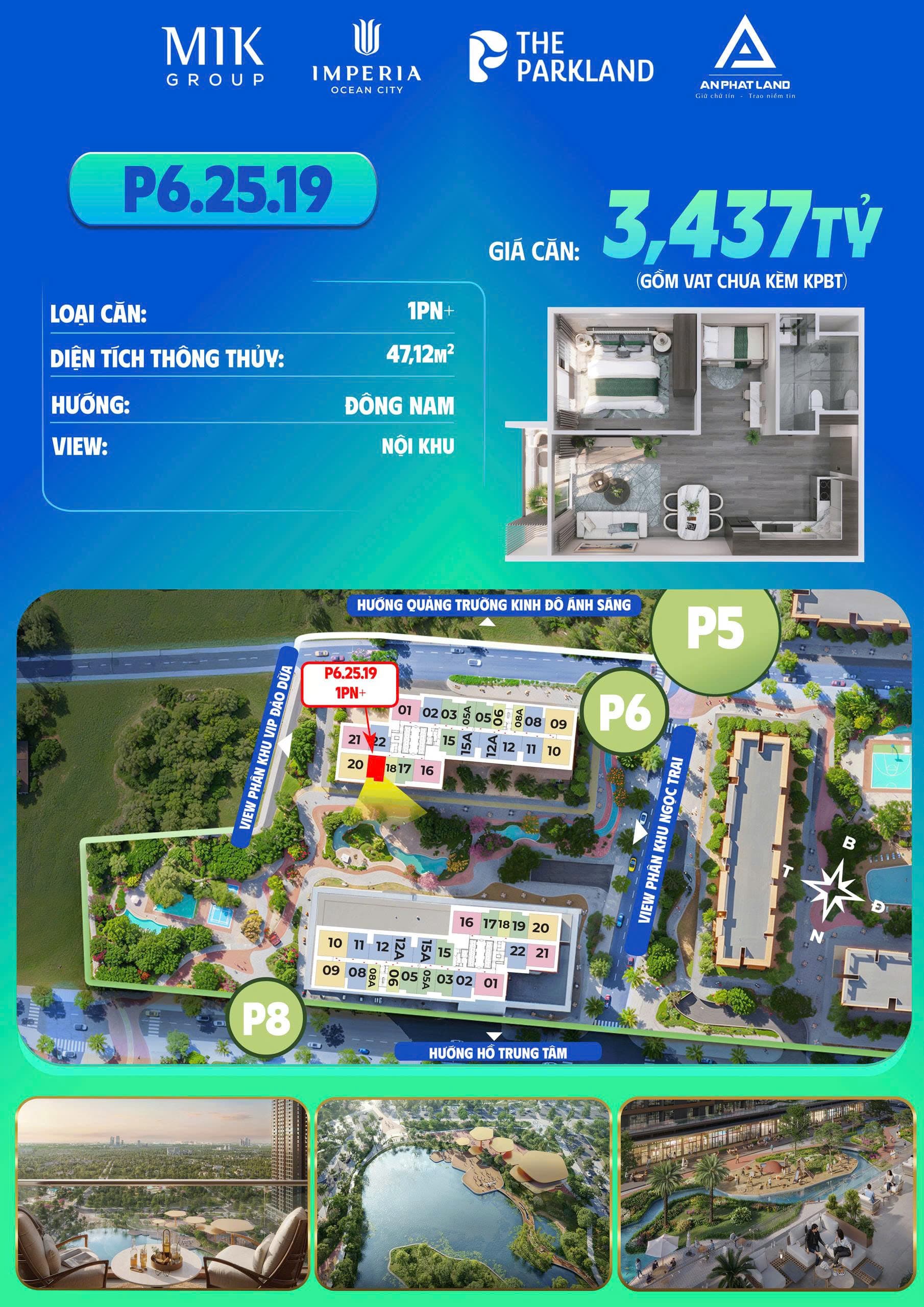 GIÁ CỰC TỐT – SỞ HỮU NGAY CĂN HỘ 1PN+ CỰC PHẨM KHU ĐÔNG HÀ NỘI