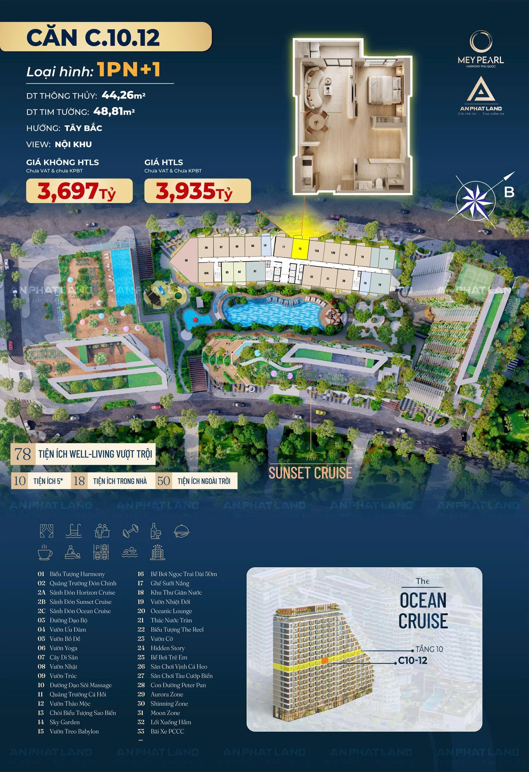 BÁN CĂN HỘ BIỂN 1PN+ CHUẨN RESORT 5 SAO TẠI BÃI TRƯỜNG – PHÚ QUỐC