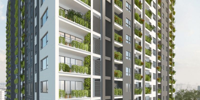 Ban công xanh – điểm cộng lớn trong thiết kế chung cư Anland Complex Dương Nội