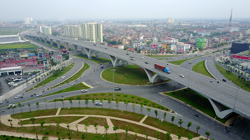 Cầu vượt nút giao Long Biên, nối cầu Đông Trù với quốc lộ 5