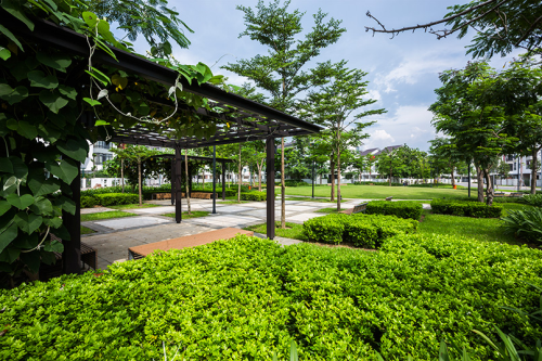 Không gian xanh thanh bình lý tưởng tại Gamuda Gardens.