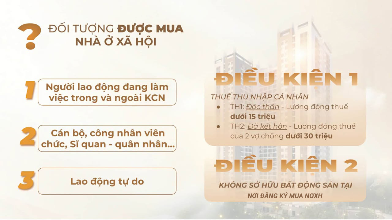 Điều kiện về cư trú mua nhà ở xã hội