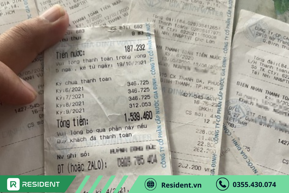 Giá nước nhà trọ tính theo giá sinh hoạt