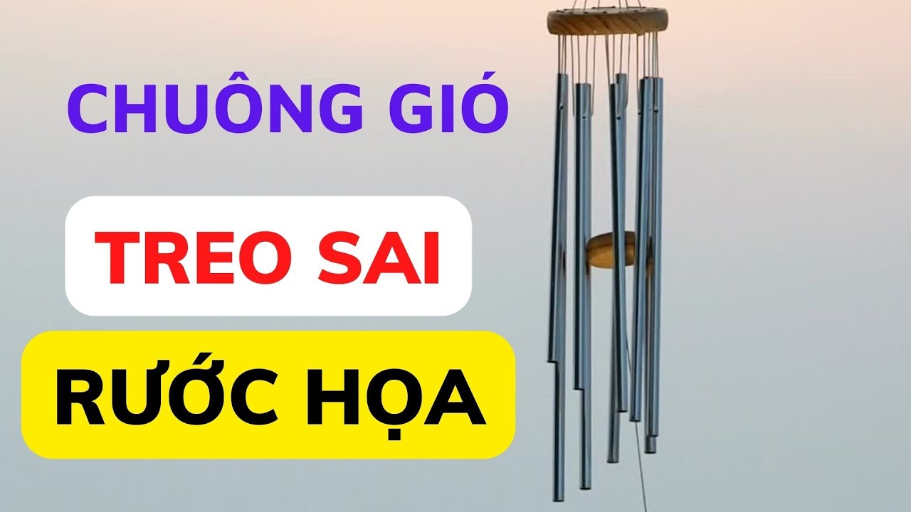 Chuẩn bị khai quang chuông gió