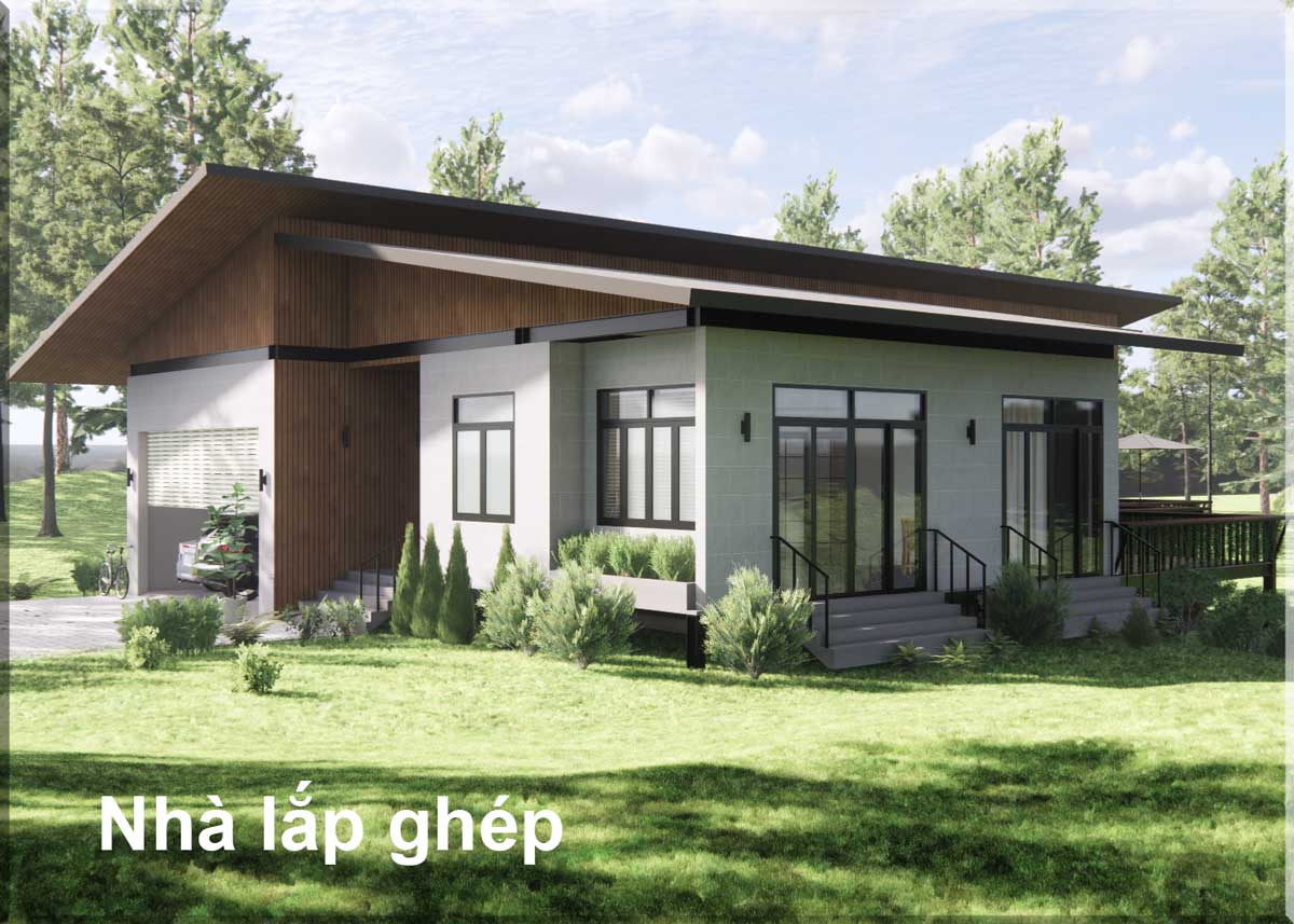 Mẫu nhà lắp ghép nhỏ gọn giá từ 50 triệu đồng