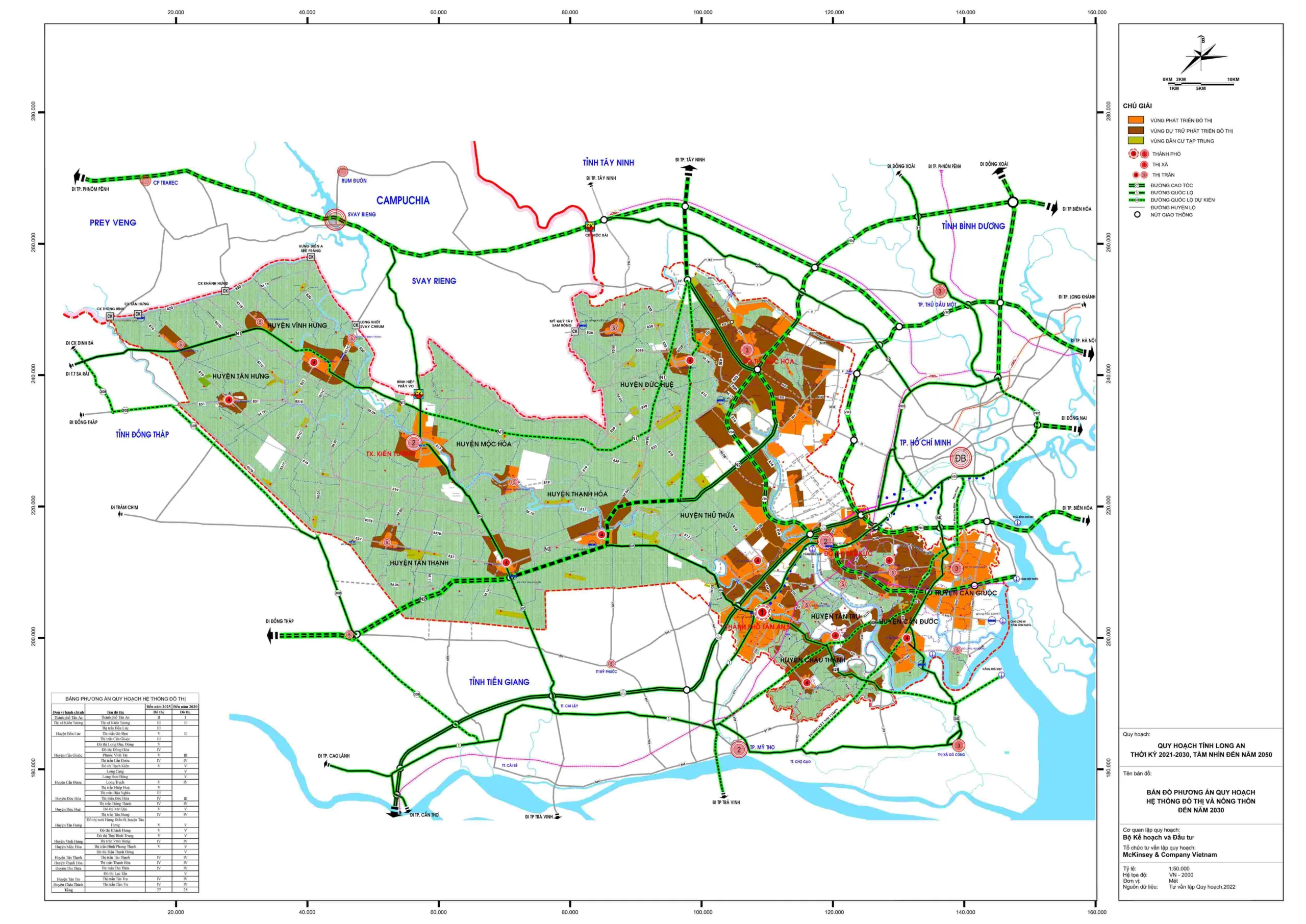 Chi tiết quy hoạch Long An